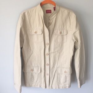Valerie Stevens tan linen jacket